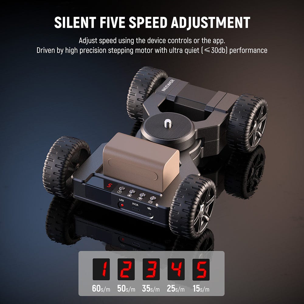 NEEWER DL400 Motorized Camera Dolly with App Control