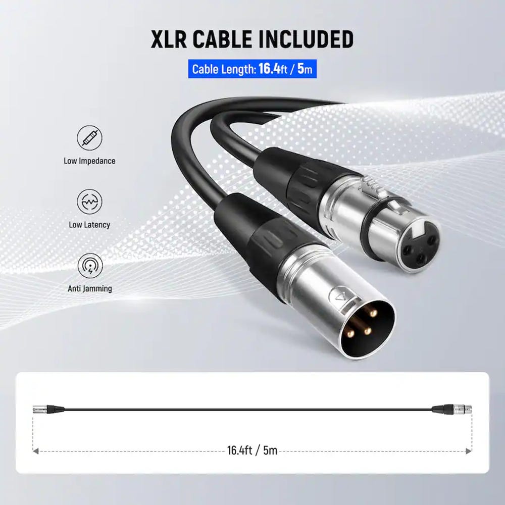 NEEWER DM01 Cardioid Microphone with XLR Cable