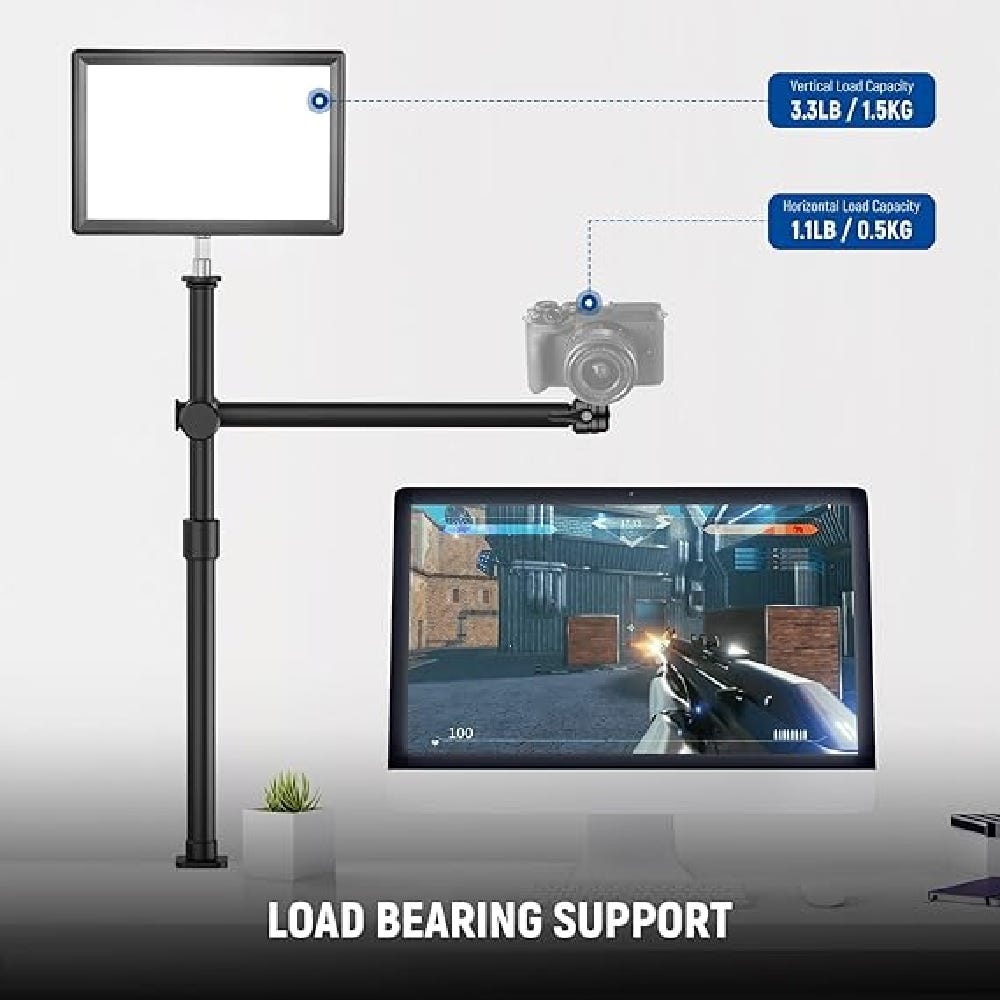 NEEWER DS-024 Overhead Camera Desk Stand with Boom Arm