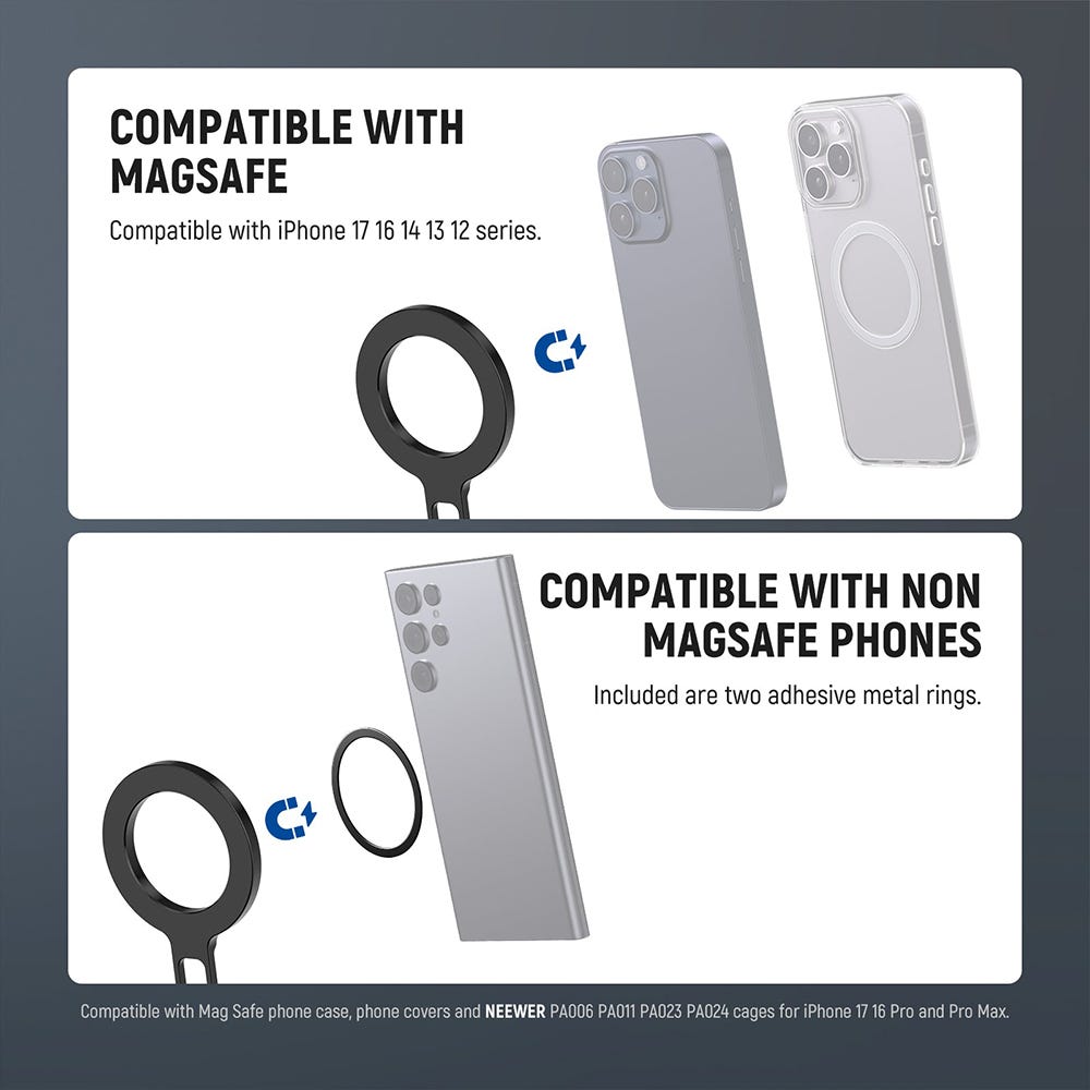 NEEWER DS-029 Dual Magnetic Phone Mount with Arca Plate