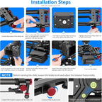 NEEWER ER1-100 100cm Carbon Fiber Motorized Camera Slider with App Control
