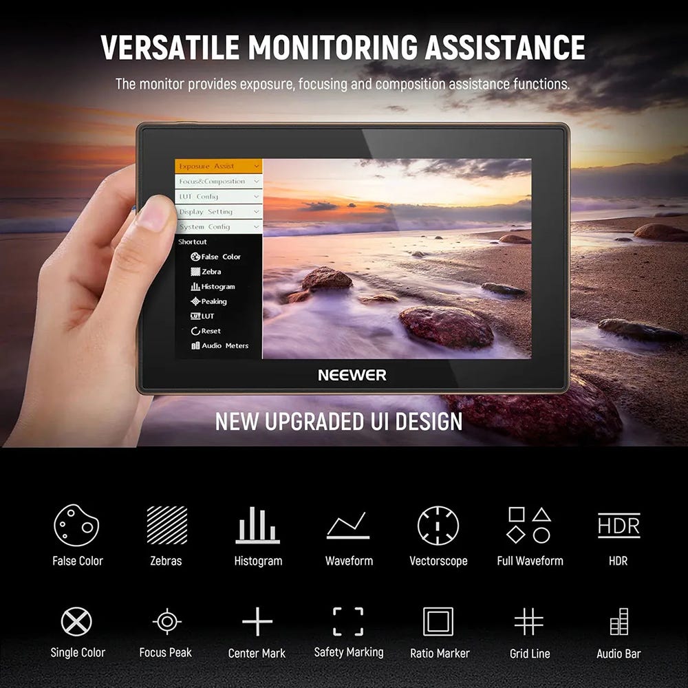 NEEWER F500 Pro 5.5" HD Camera Monitor