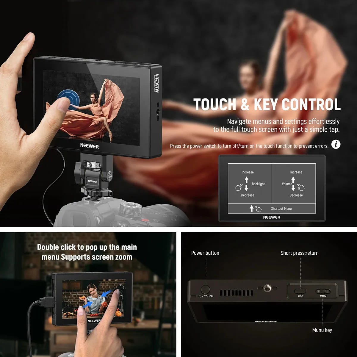NEEWER F500 Pro 5.5" HD Camera Monitor
