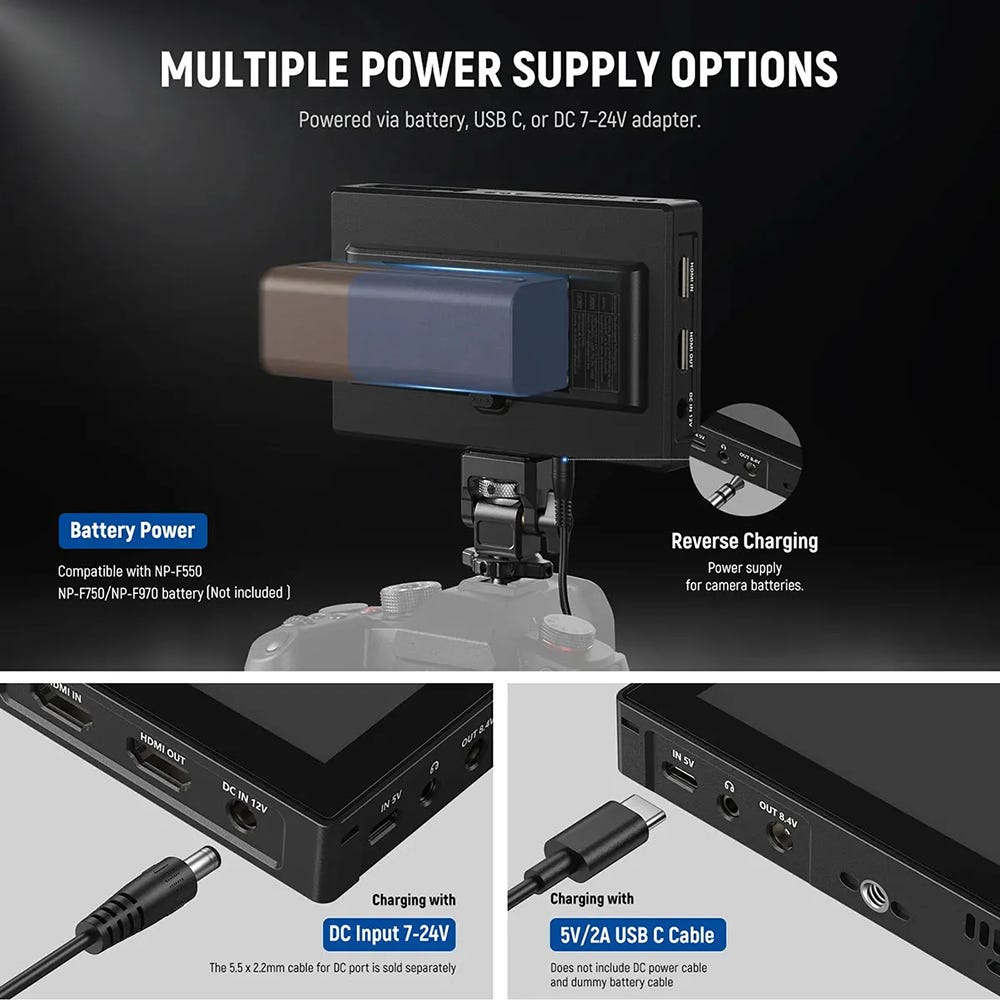 NEEWER F500 Pro 5.5 HD Camera Monitor