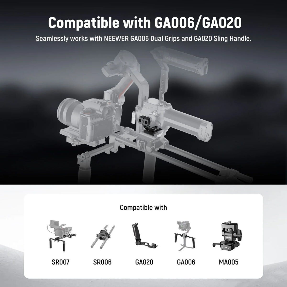 NEEWER GA030P Mount Adapter for DJI RS Gimbals