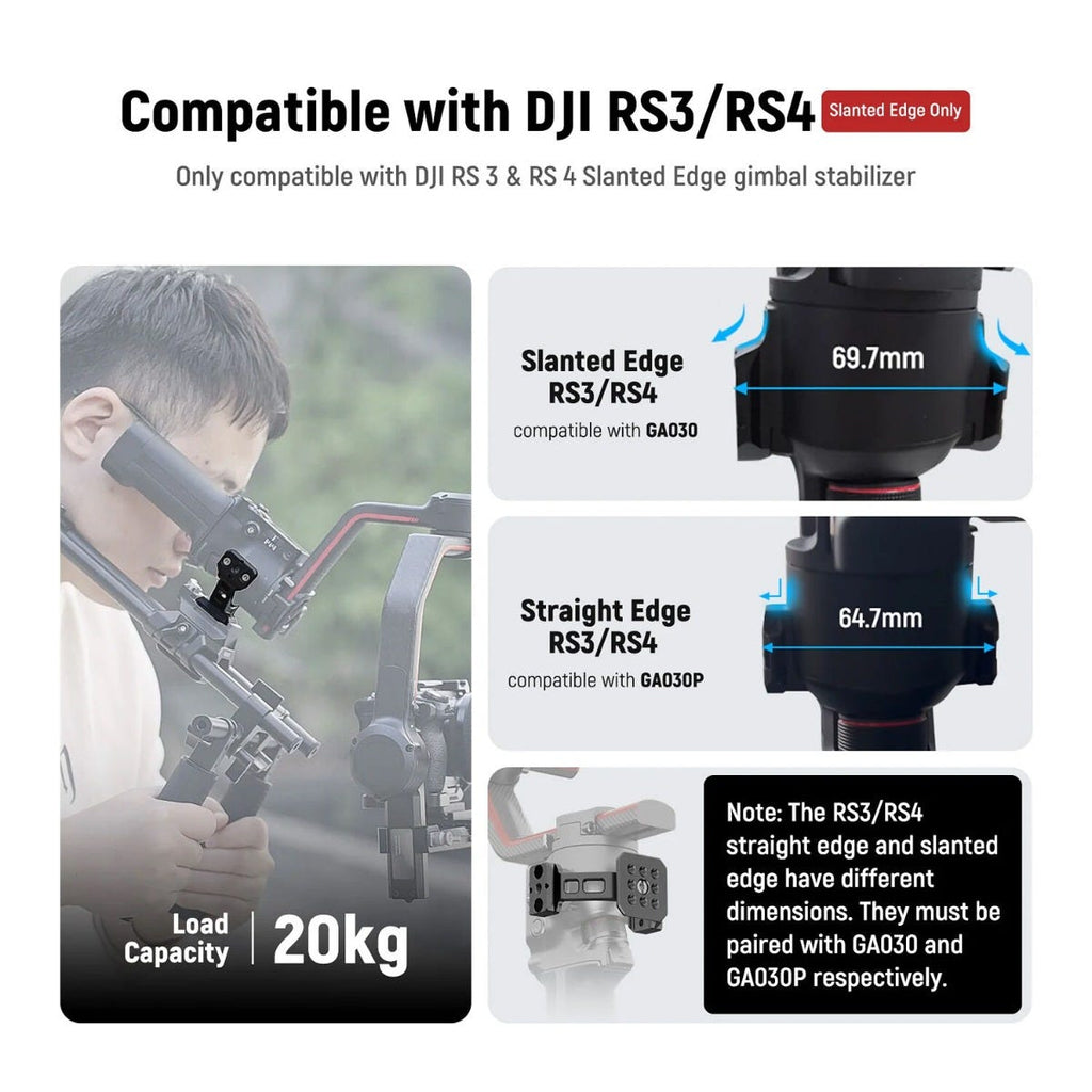 NEEWER GA030P Mount Adapter for DJI RS Gimbals
