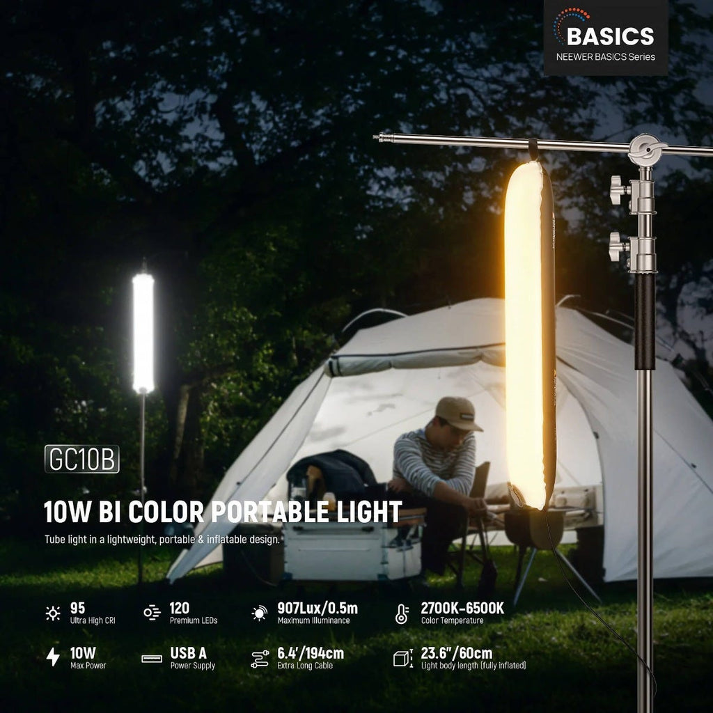 NEEWER GC10B Inflatable LED Tube Light