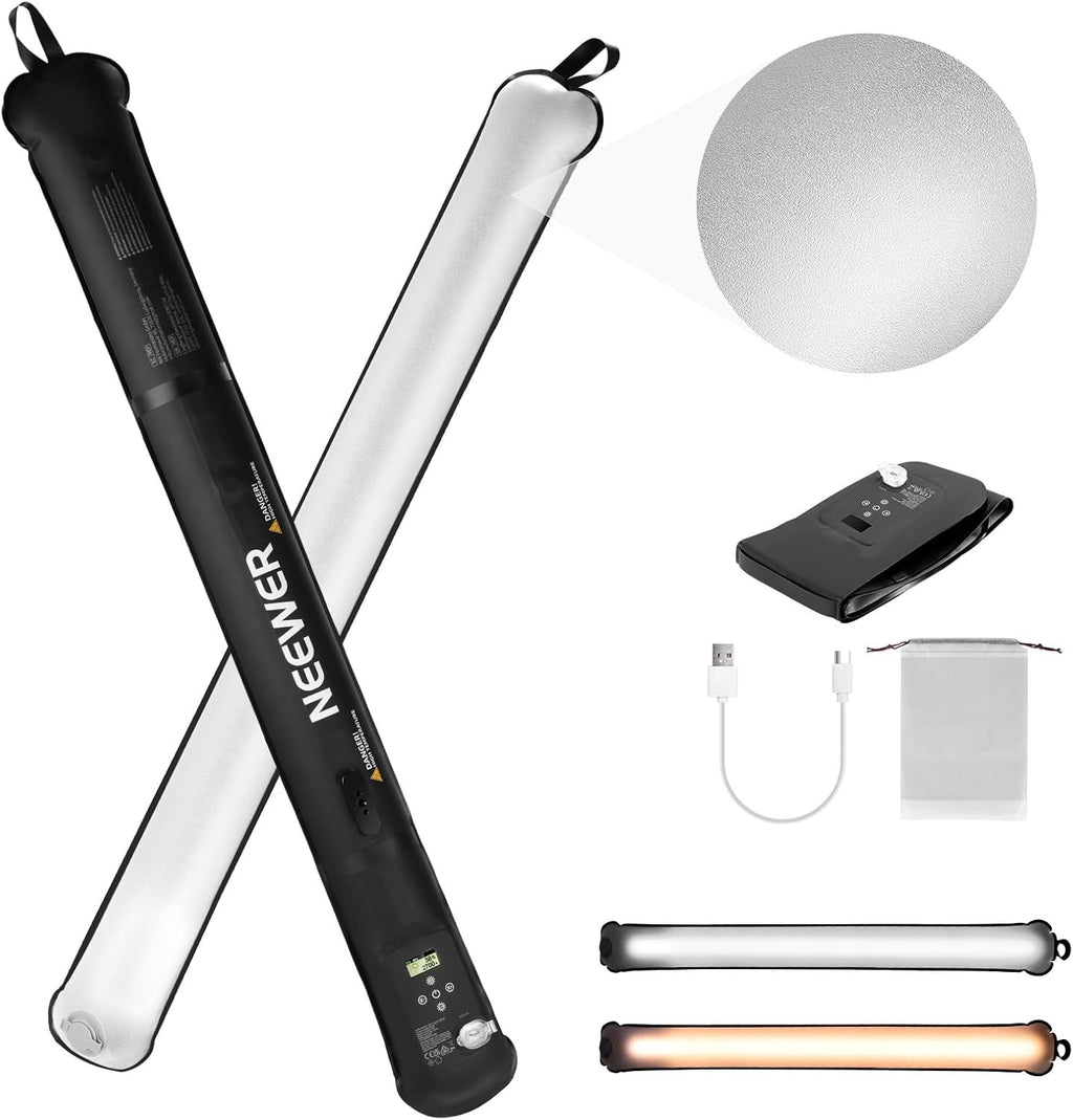 NEEWER GC21B Bi-Color Handheld LED Tube Light Video Light Wand