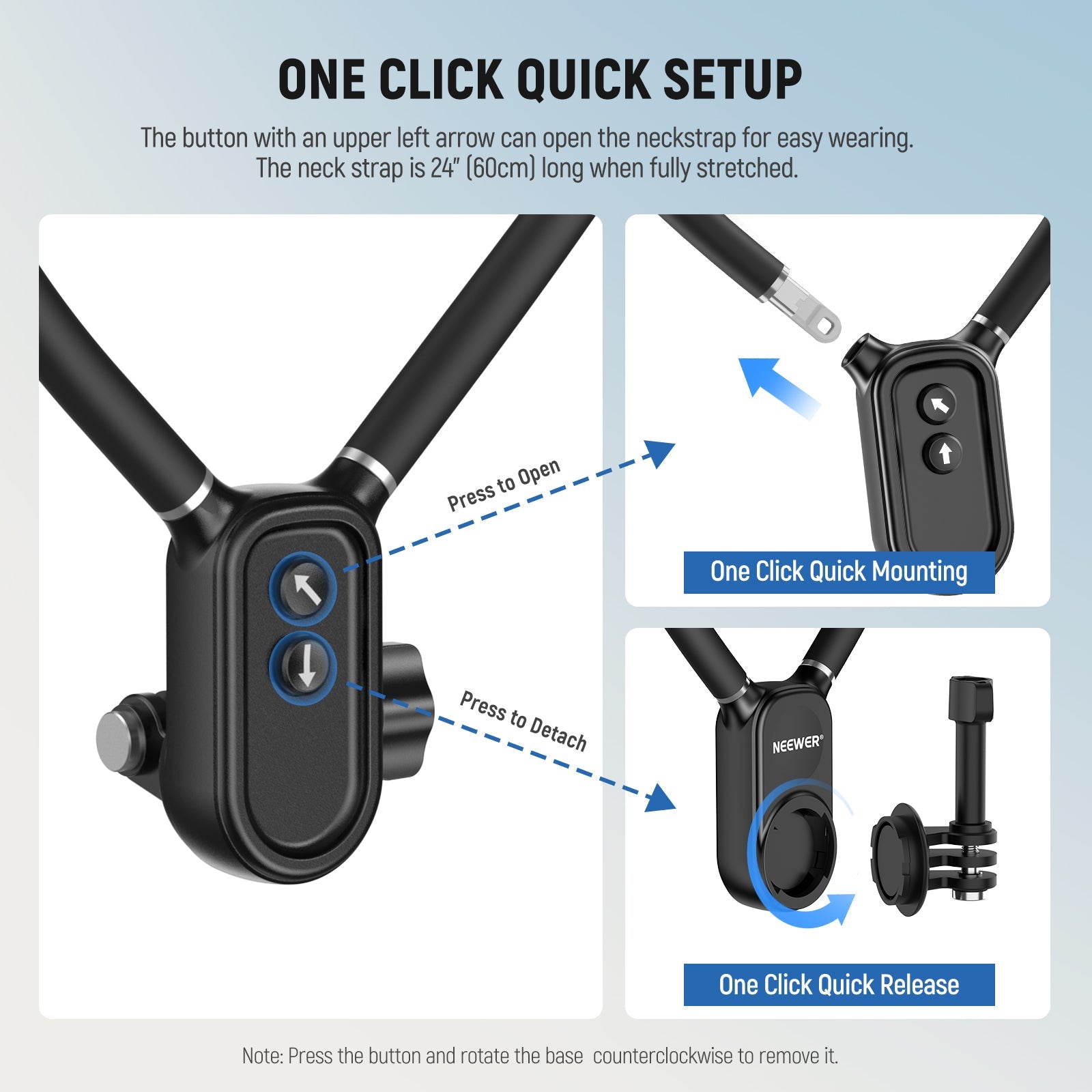 NEEWER GP16 Magnetic Neck Holder for Action Camera and Phone