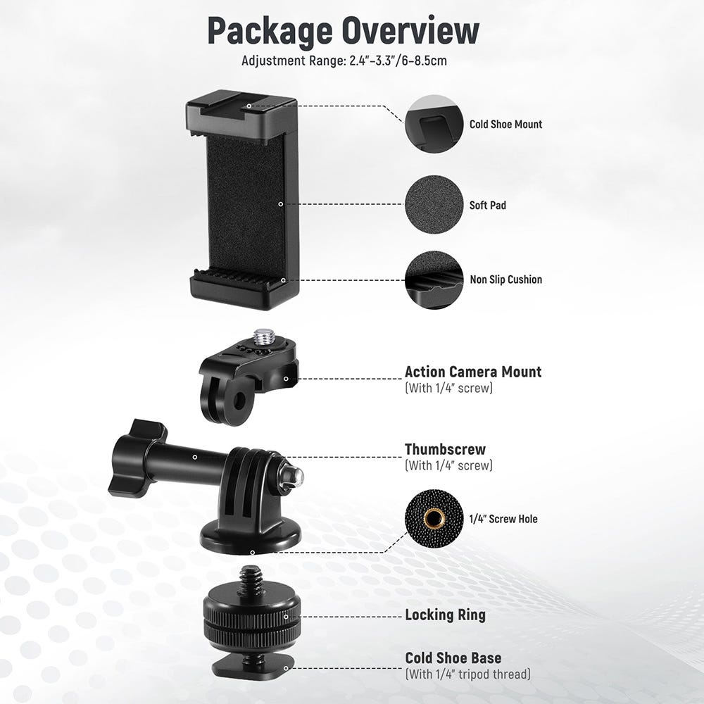 NEEWER Hot Shoe Mount Adaper Kit