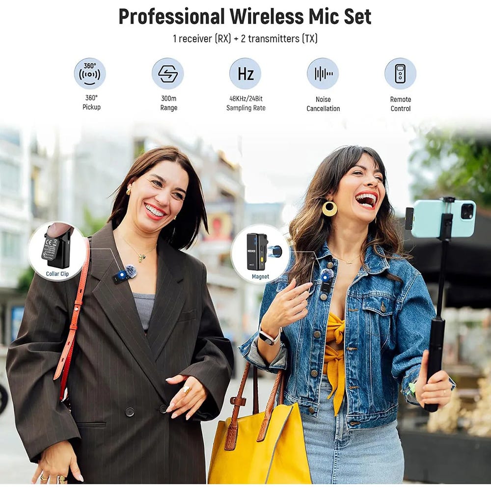 NEEWER KM15 Wireless Lavalier Microphone