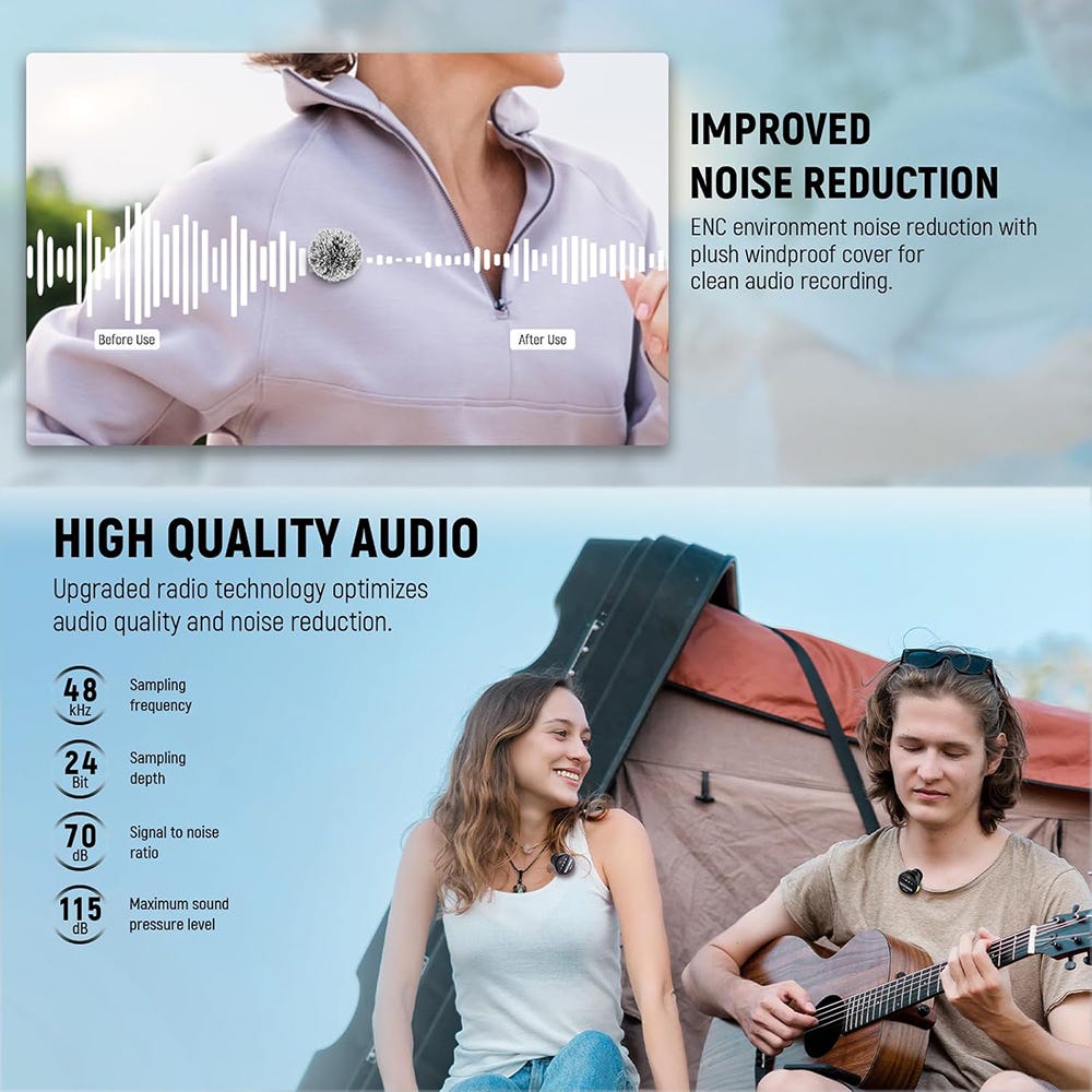 NEEWER KM18 Wireless Lavalier Microphone