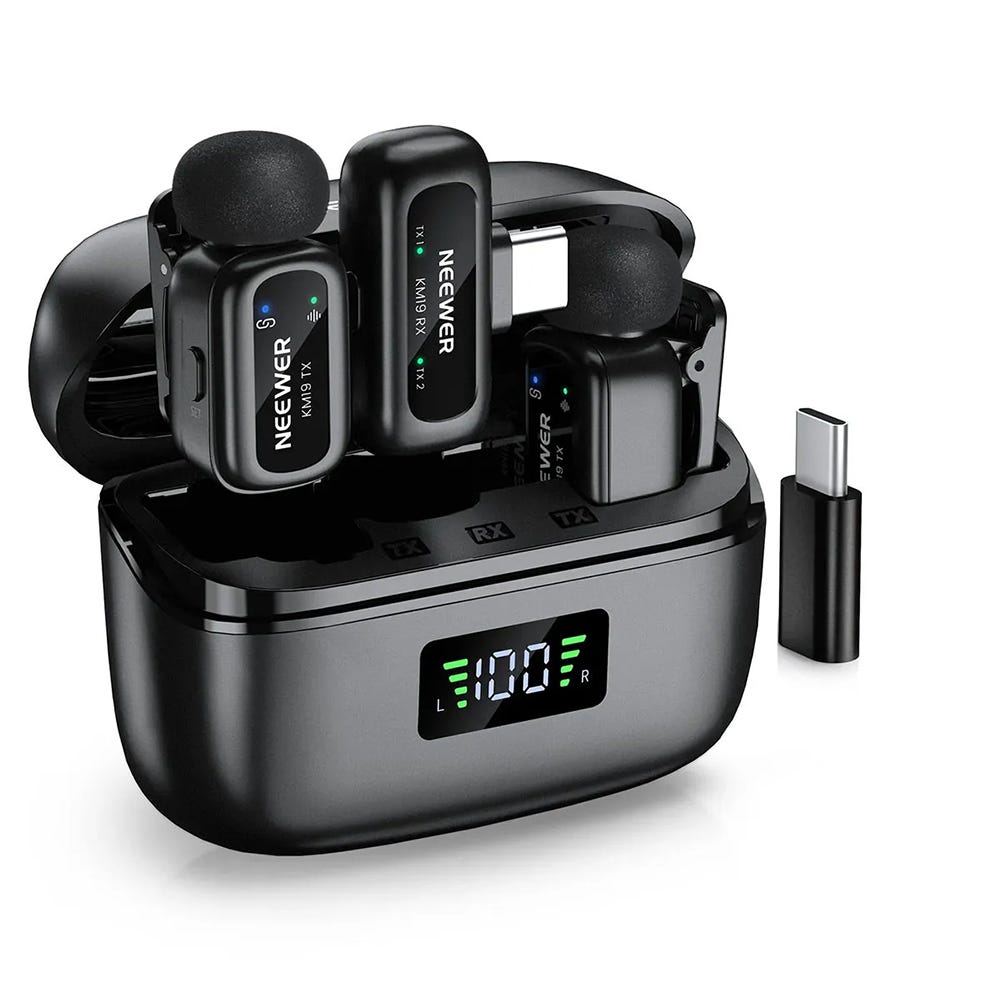 NEEWER KM19 Lightweight Wireless Lavalier Microphone