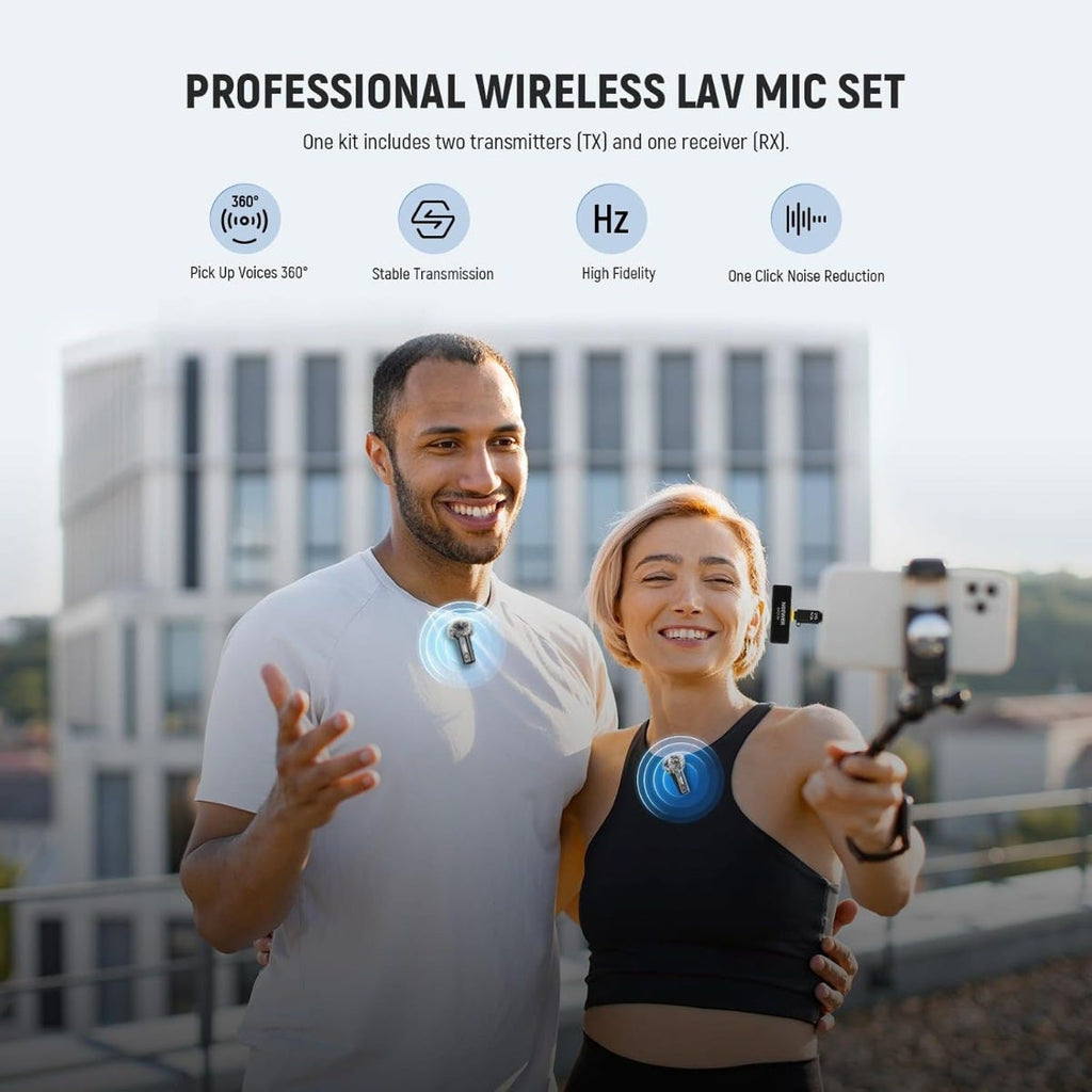 NEEWER KM23 Wireless USB-C Lavalier Microphone