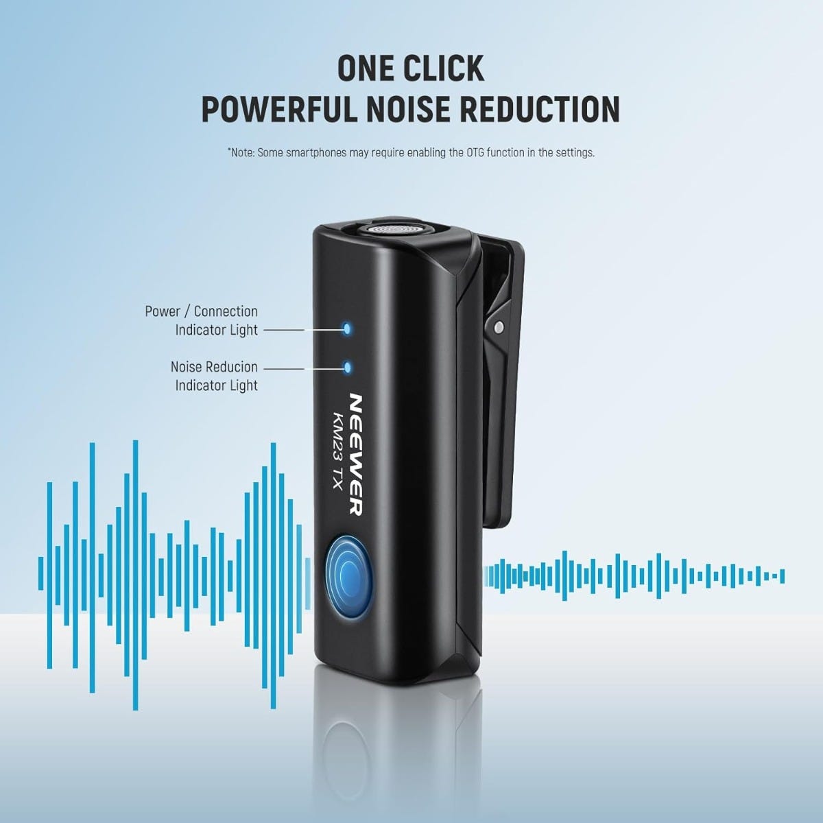 NEEWER KM23 Wireless USB-C Lavalier Microphone