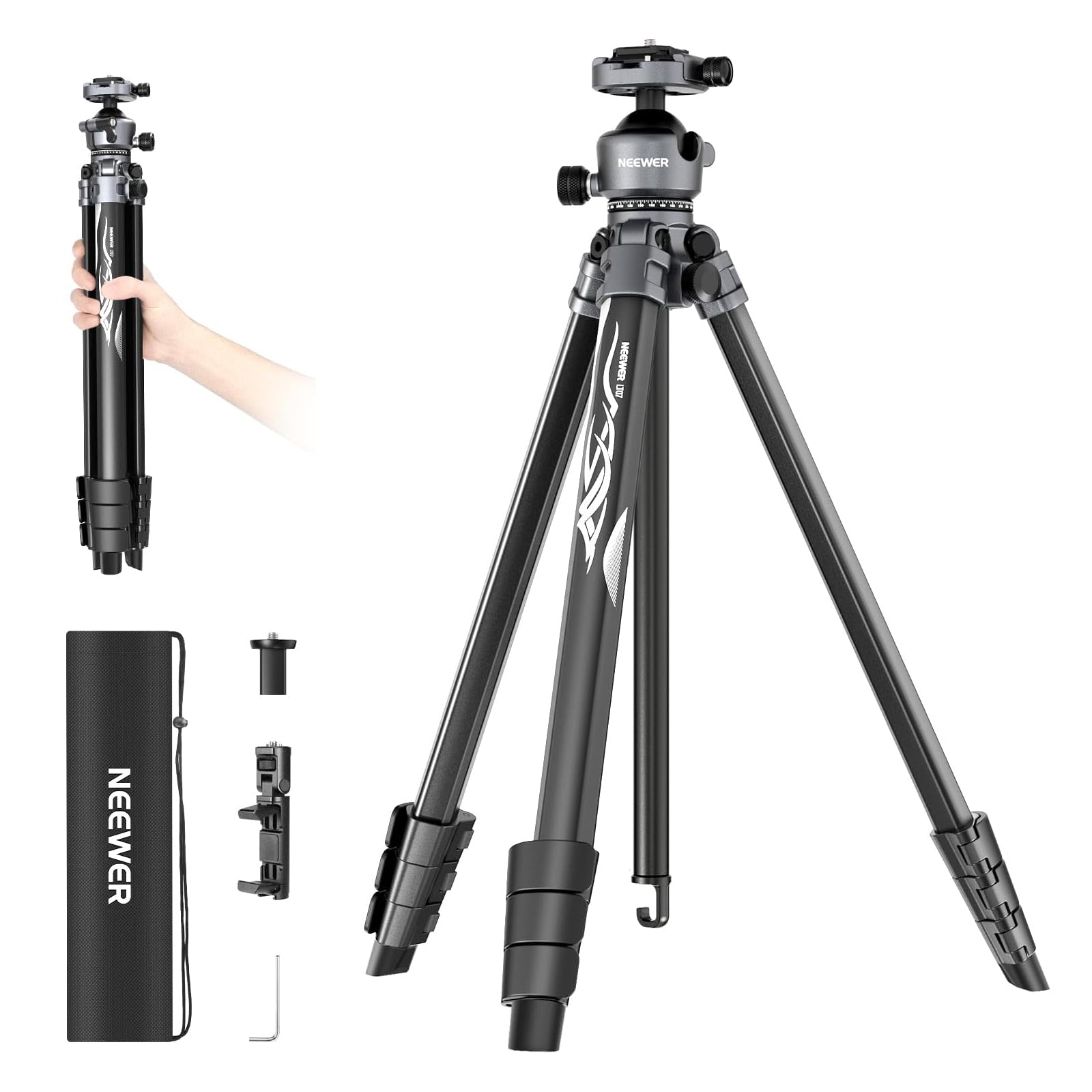 NEEWER LITETRIP LT07 Aluminium Travel Tripod