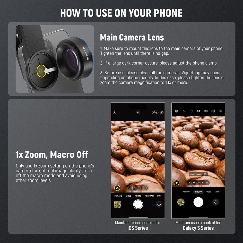 NEEWER LS-69 15x Macro Phone Lens