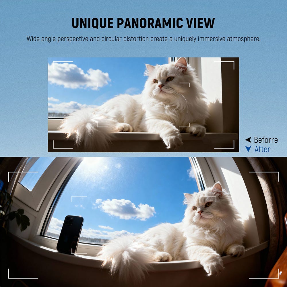NEEWER LS-77 14mm VR Fisheye Phone Lens