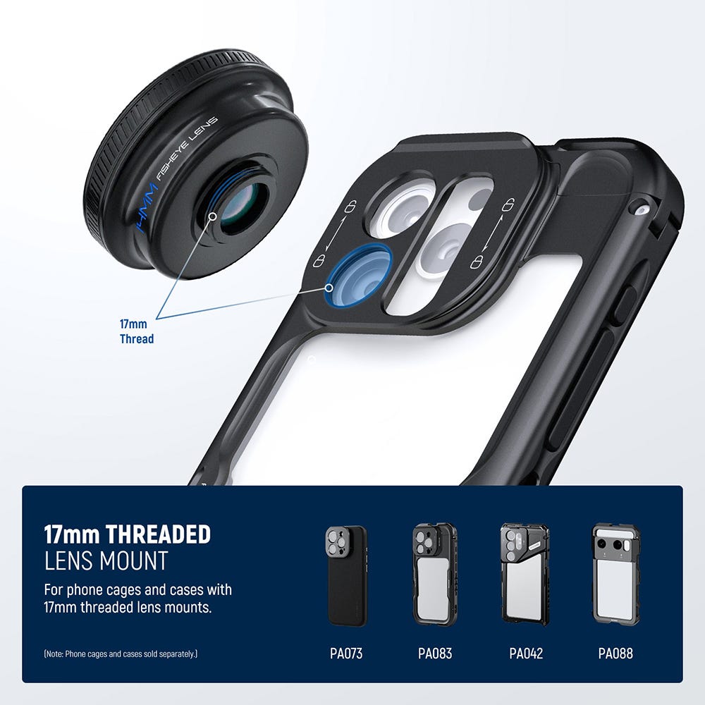 NEEWER LS-77 14mm VR Fisheye Phone Lens