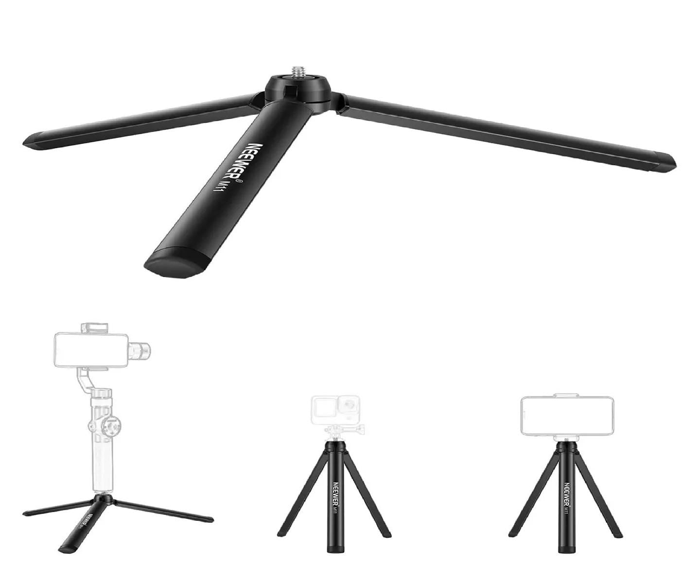 NEEWER M11 Mini Metal Tripod for Action Camera