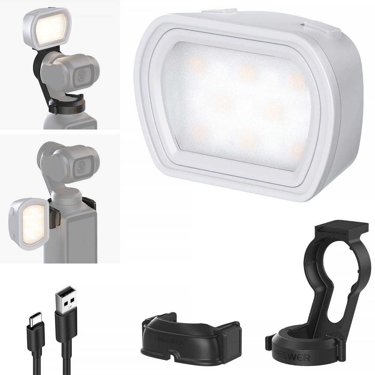 NEEWER M21 Magnetic Auxiliary Light for DJI Osmo Pocket 3