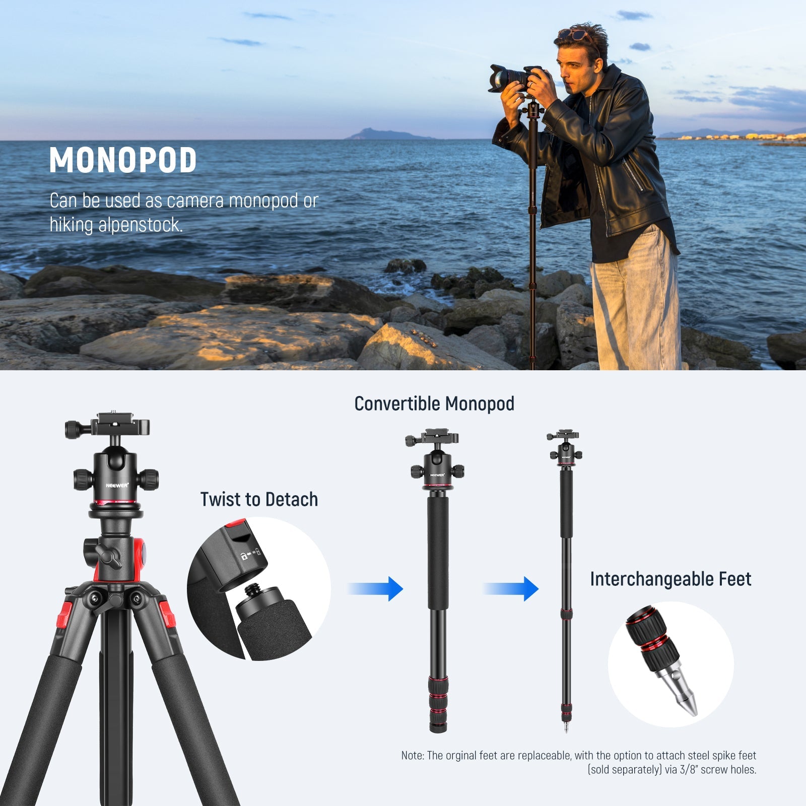 NEEWER N284+GO Tripod Kit