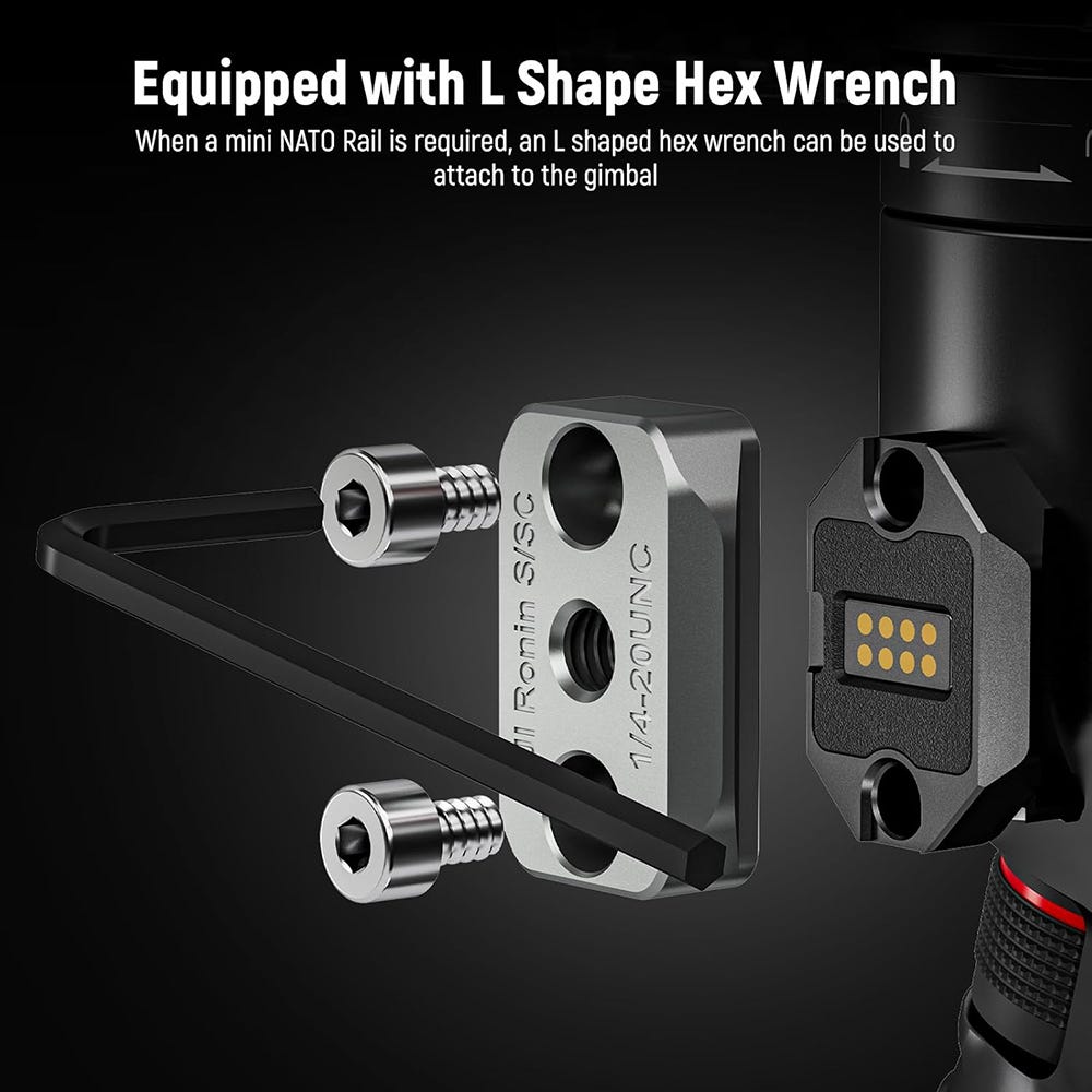 NEEWER NATO Monitor Mount for DJI RS Gimbals