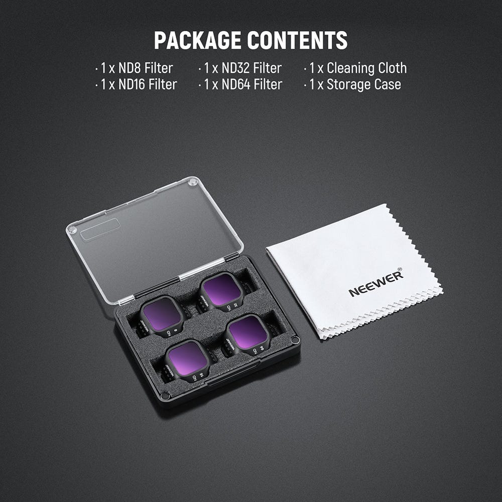 NEEWER ND Filter Kit for DJI Mini 5 Pro - 4 Pack