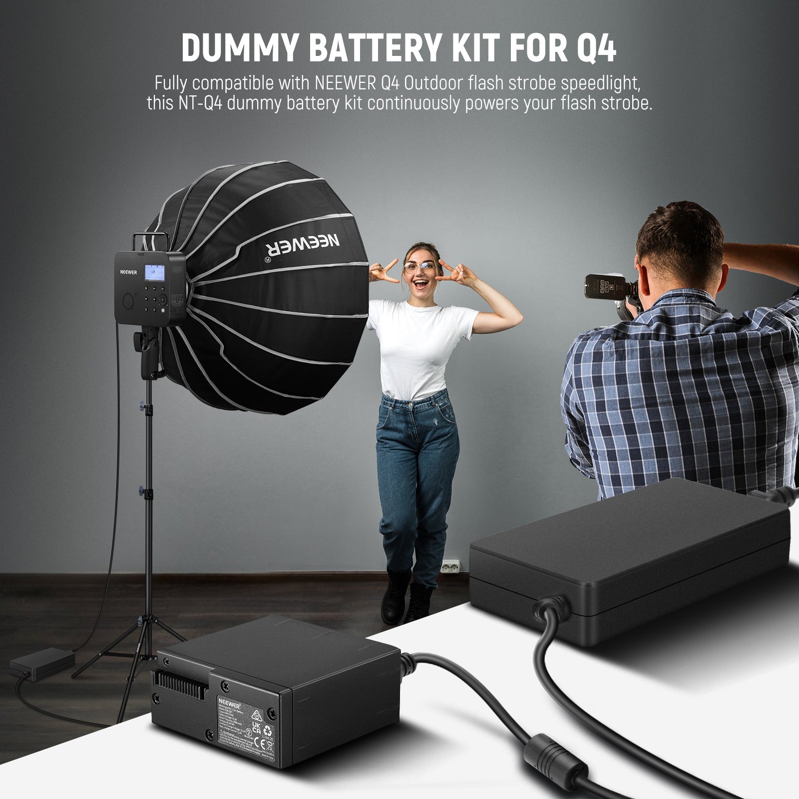 NEEWER NT-Q4 AC Power Adapter Kit