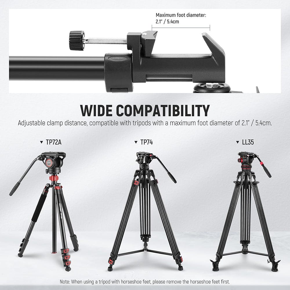 NEEWER NW-600 Tripod Slider with 2" Wheels