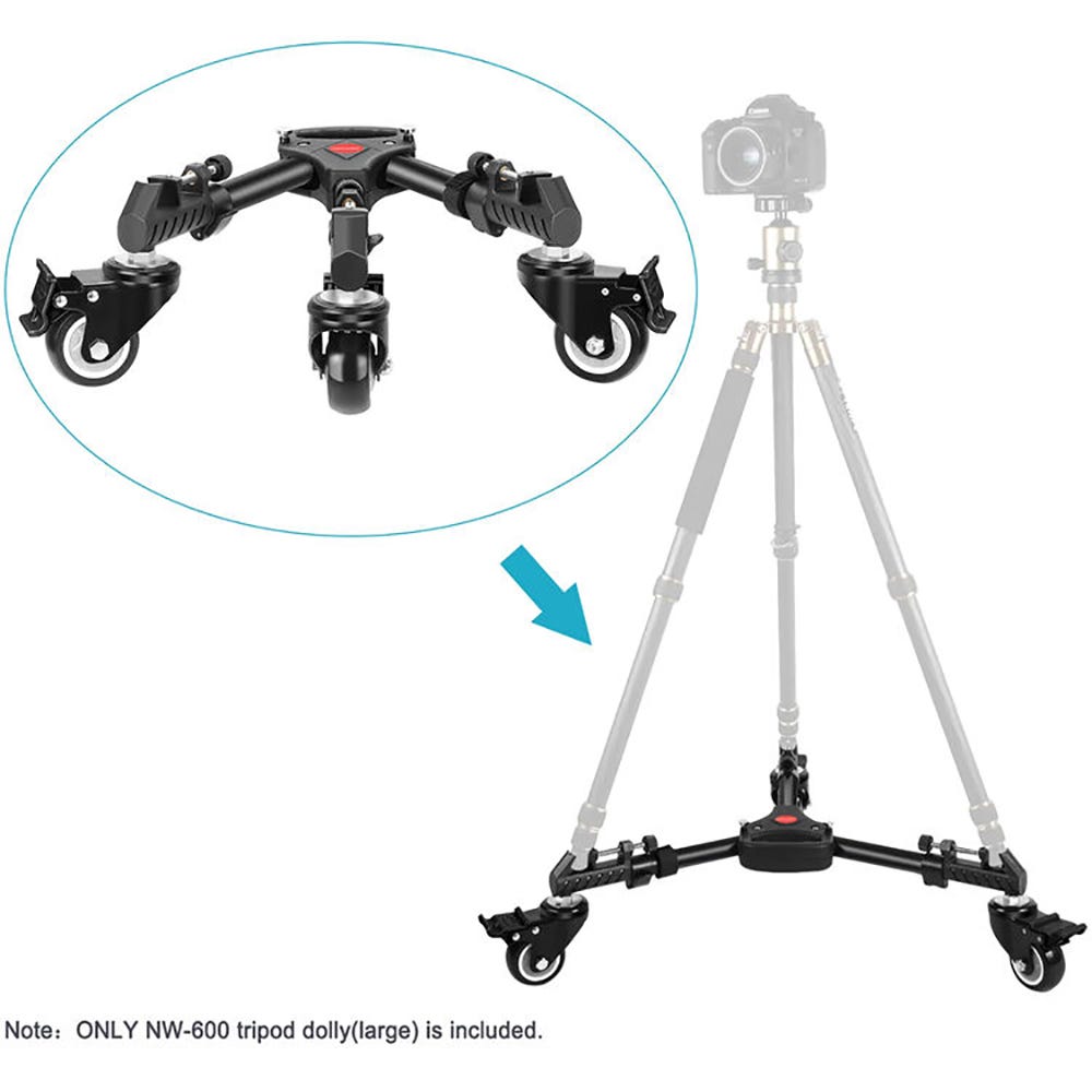 NEEWER NW-600 Tripod Slider with 3" Wheels