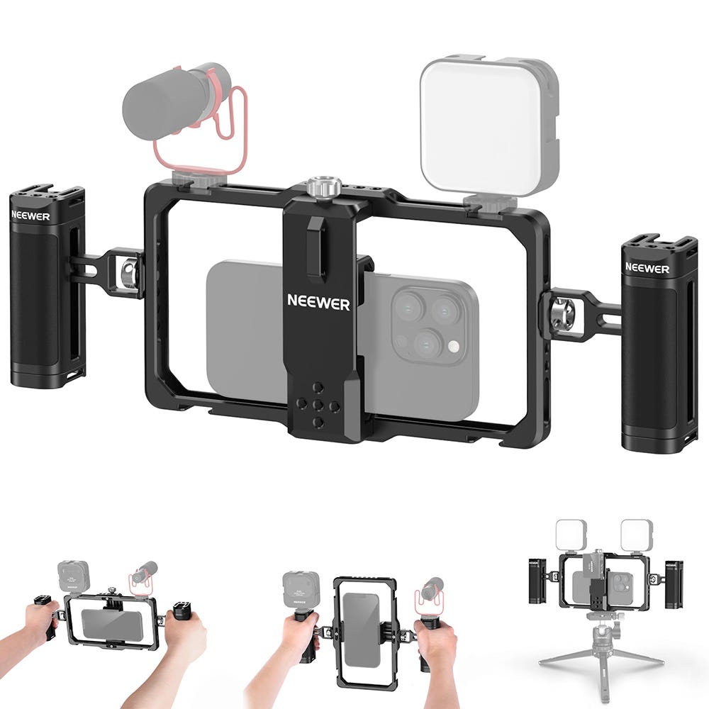 NEEWER PA-009 Upgraded Universal Phone Video Rig with Handles