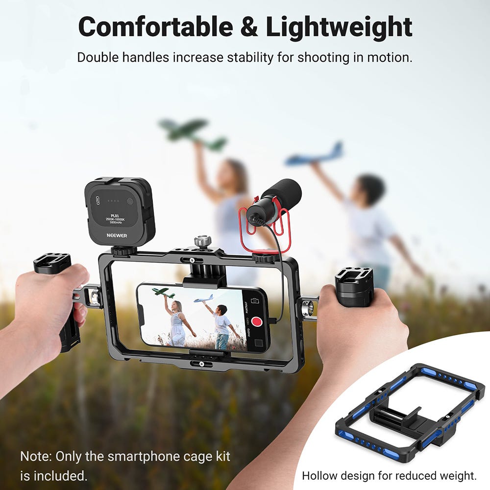 NEEWER PA-009 Upgraded Universal Phone Video Rig with Handles