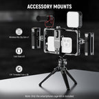 NEEWER PA-009E Universal Phone Video Rig with Bluetooth and Handles