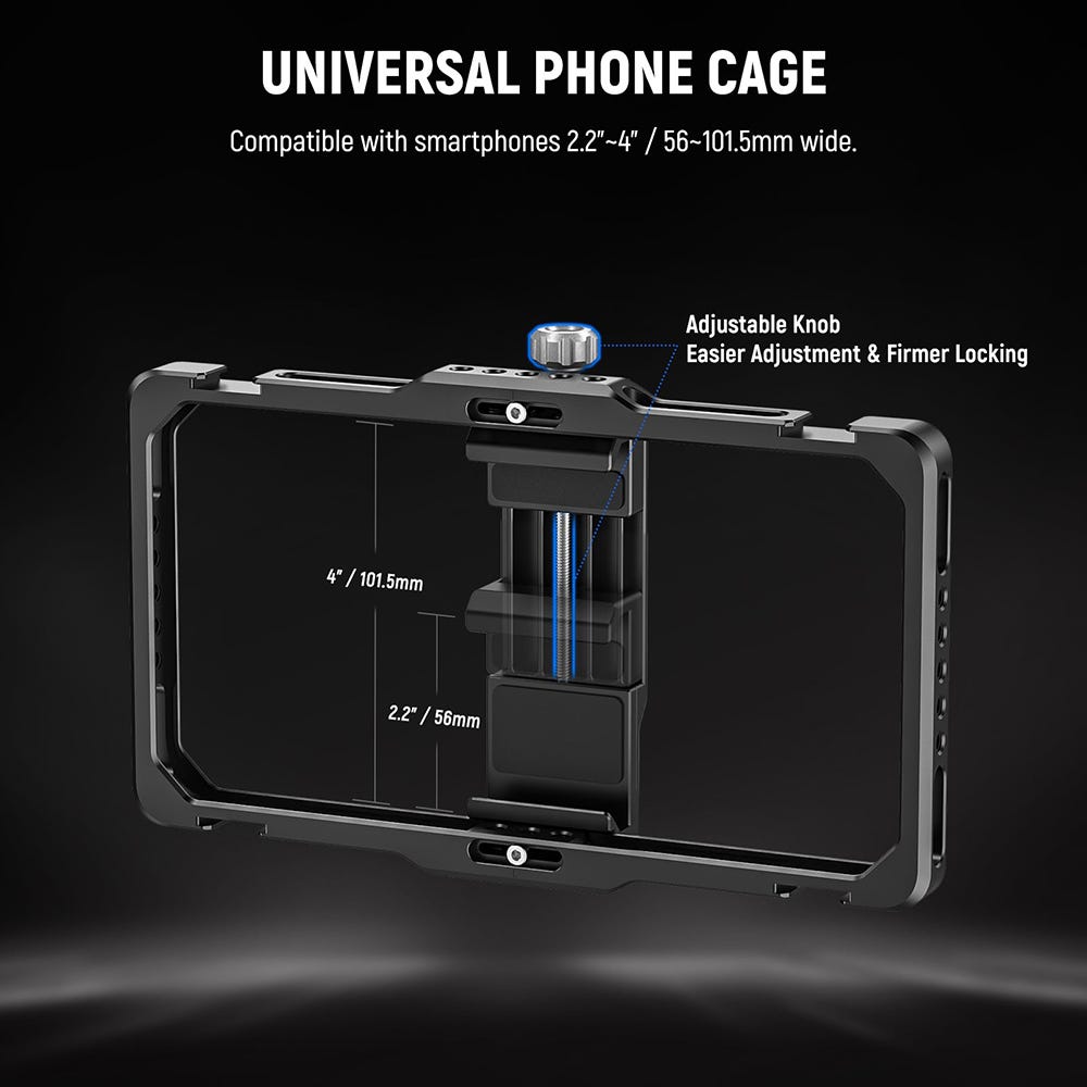 NEEWER PA-009E Universal Phone Video Rig with Bluetooth and Handles