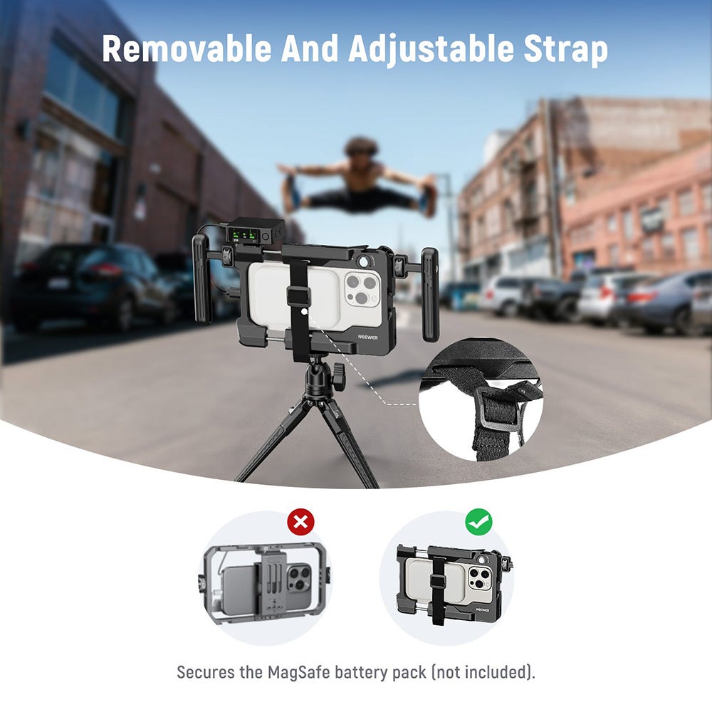 NEEWER PA-017 Universal Phone Video Rig with Handles