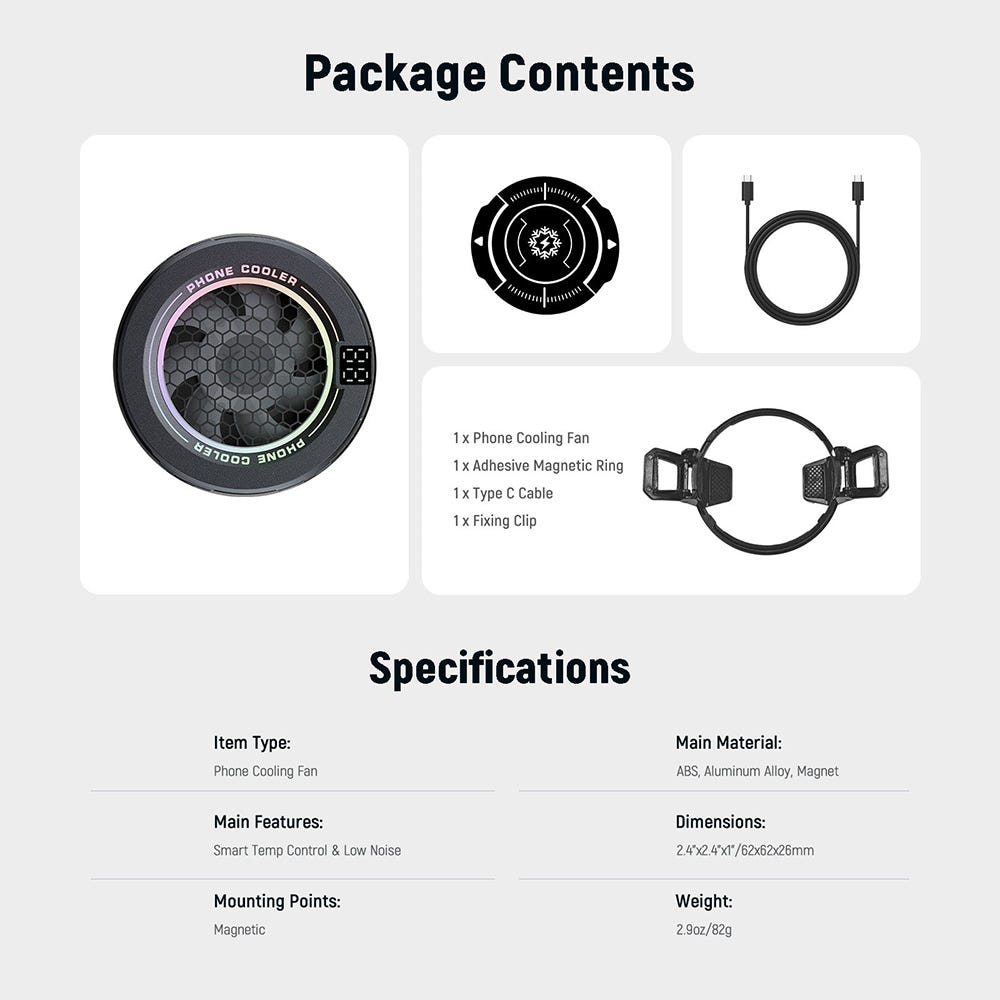 NEEWER PA-069 Magnetic Phone Cooler