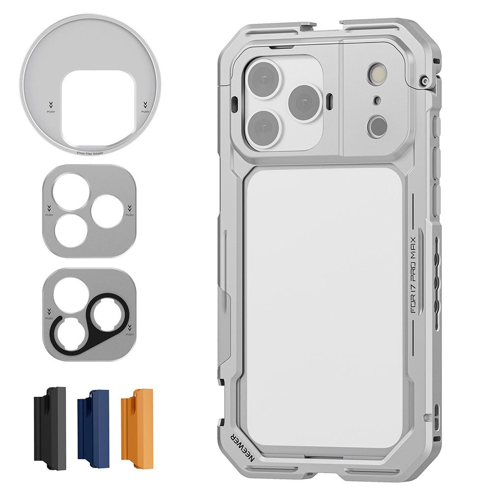 NEEWER PA-144 iPhone 17 Pro Max Phone Cage - Silver