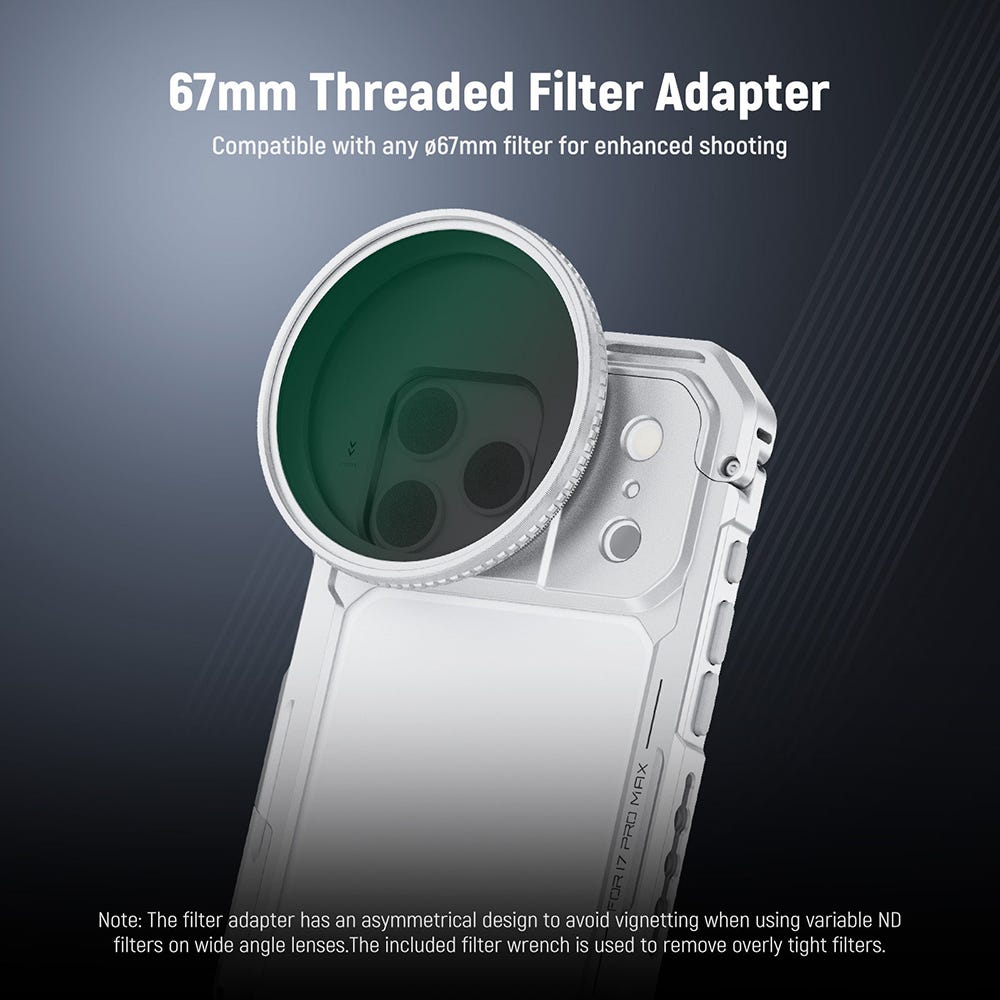 NEEWER PA-144 iPhone 17 Pro Max Phone Cage - Silver
