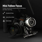 NEEWER PG001 Mini Follow Focus with A/B stops & 15mm Rod Clamp