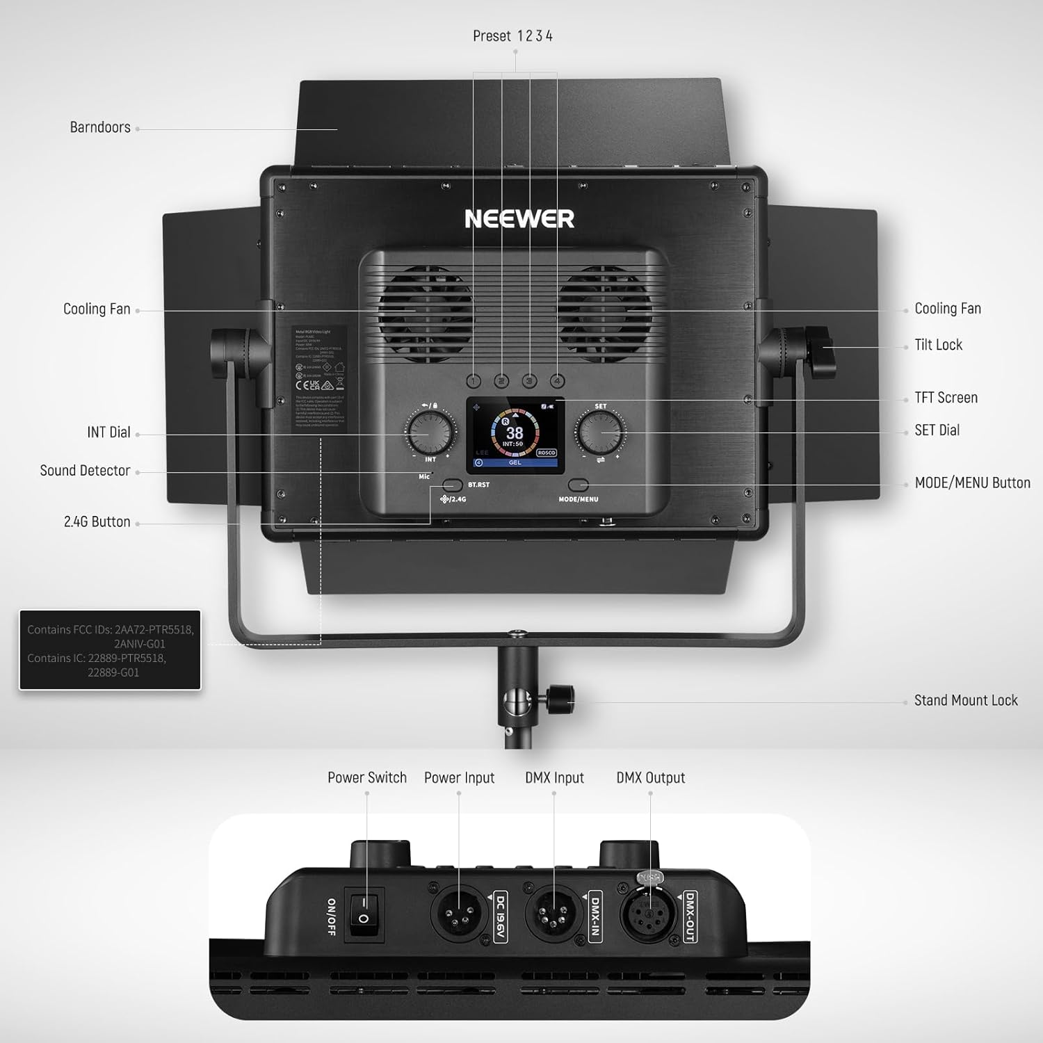 NEEWER PL60C RGB Video Light
