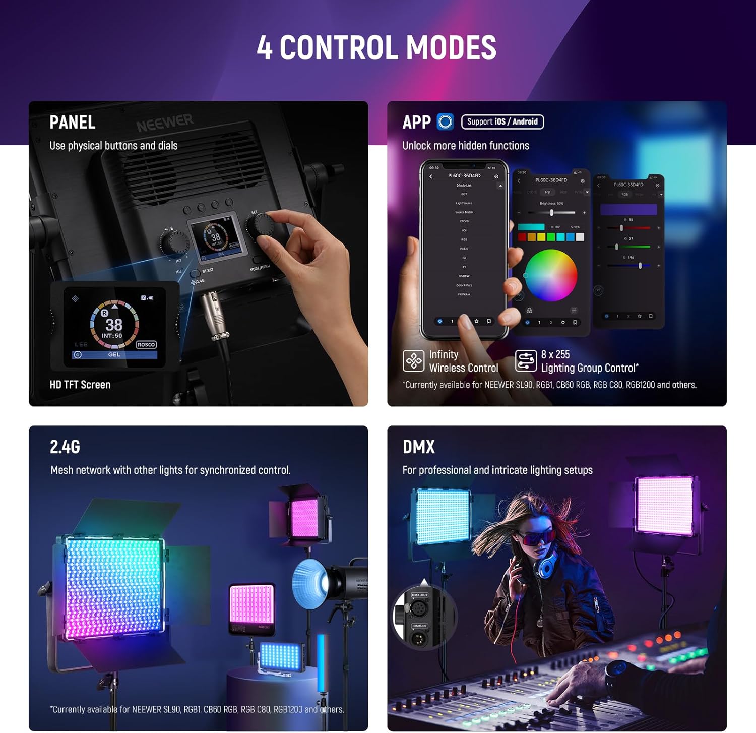 NEEWER PL60C RGB Video Light