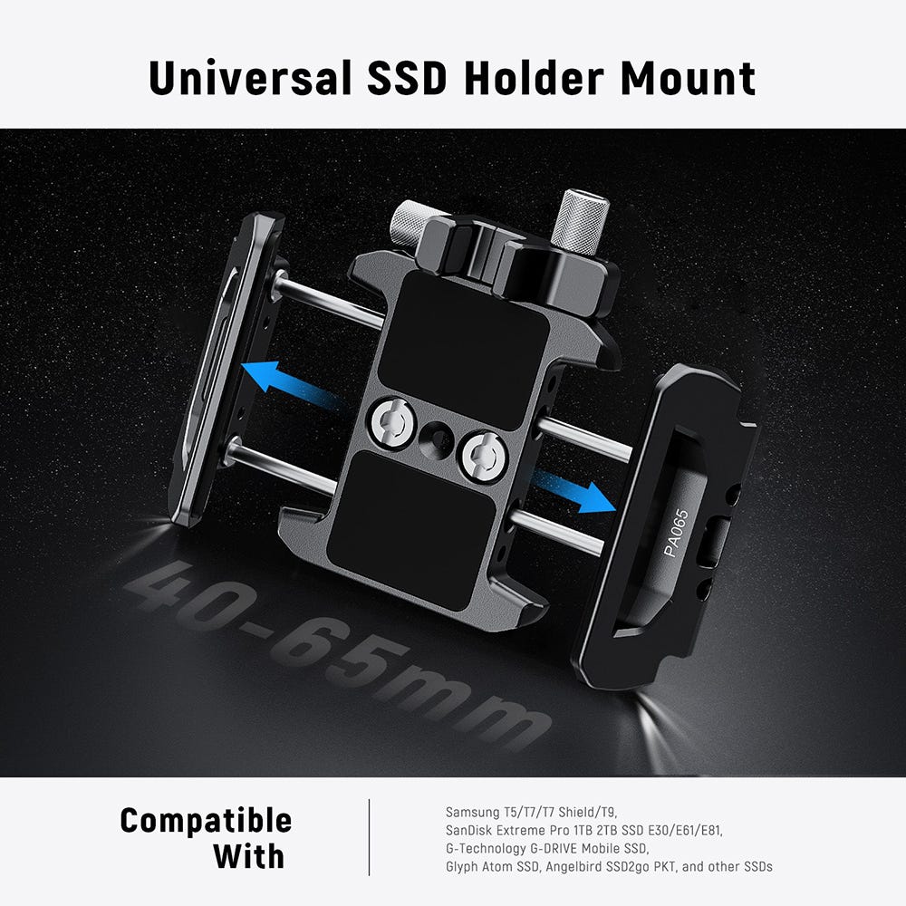 NEEWER Portable SSD Clamp Holder for Phone Cage