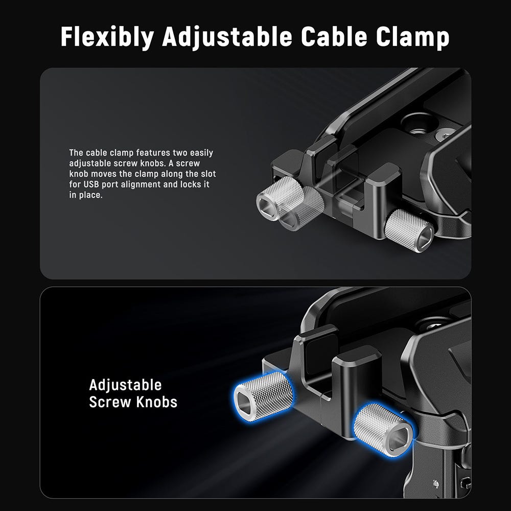 NEEWER Portable SSD Clamp Holder for Phone Cage