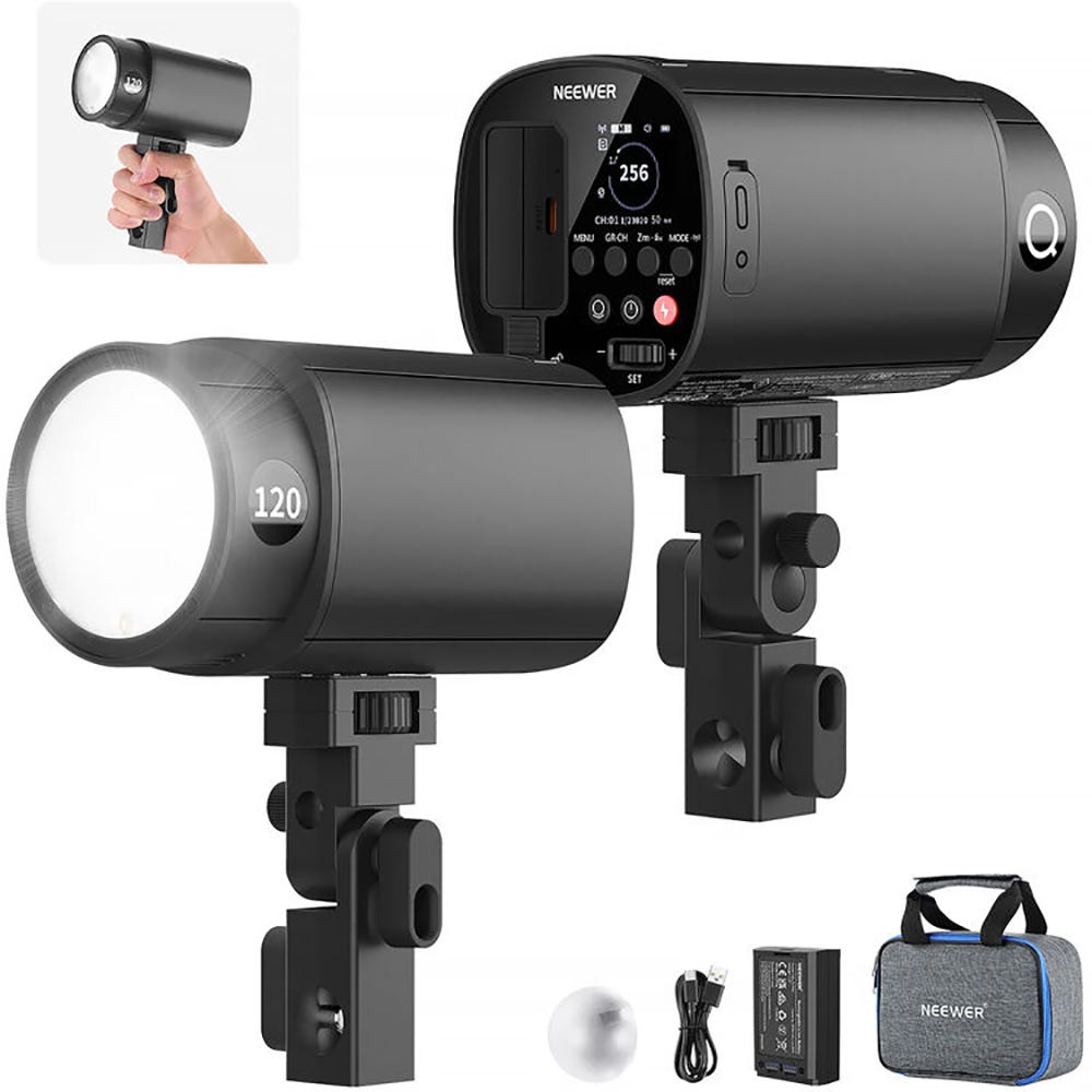 NEEWER Q120 Outdoor Studio Flash with Battery