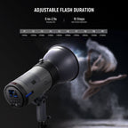 NEEWER Q300 300w 2.4g Outdoor Studio Flash Strobe with Lithium Battery