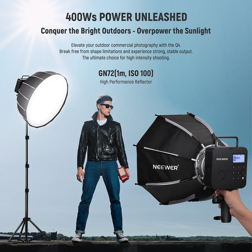 NEEWER Q4 Outdoor Studio Flash with Battery