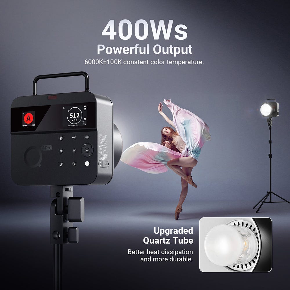 NEEWER Q4 Pro Outdoor Studio Flash with Battery