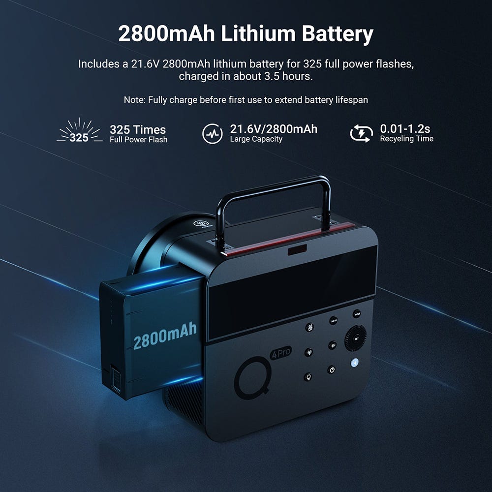 NEEWER Q4 Pro Outdoor Studio Flash with Battery