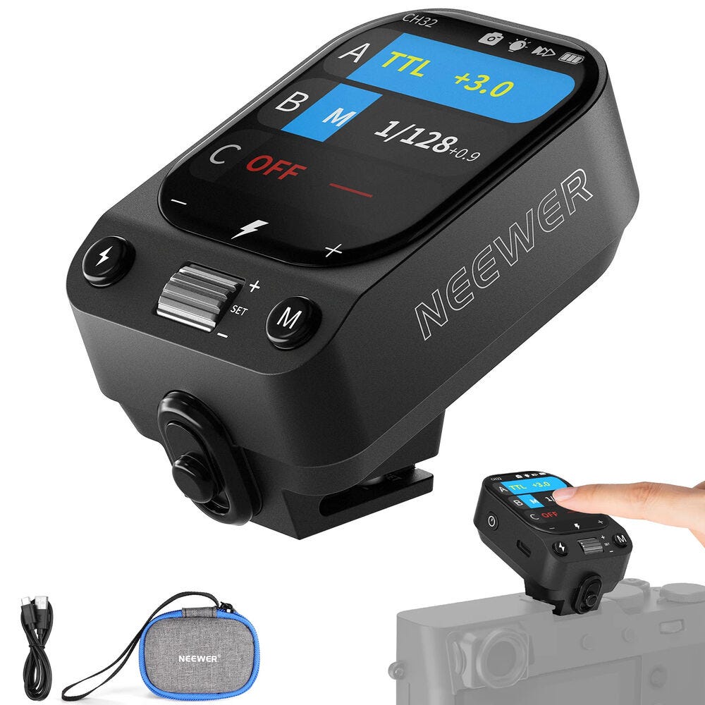 NEEWER QZ-F Touchscreen TTL Wireless Flash Trigger for Fujifilm